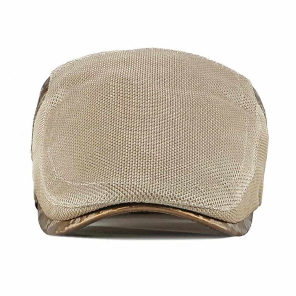Casquette Béret Plate Beige