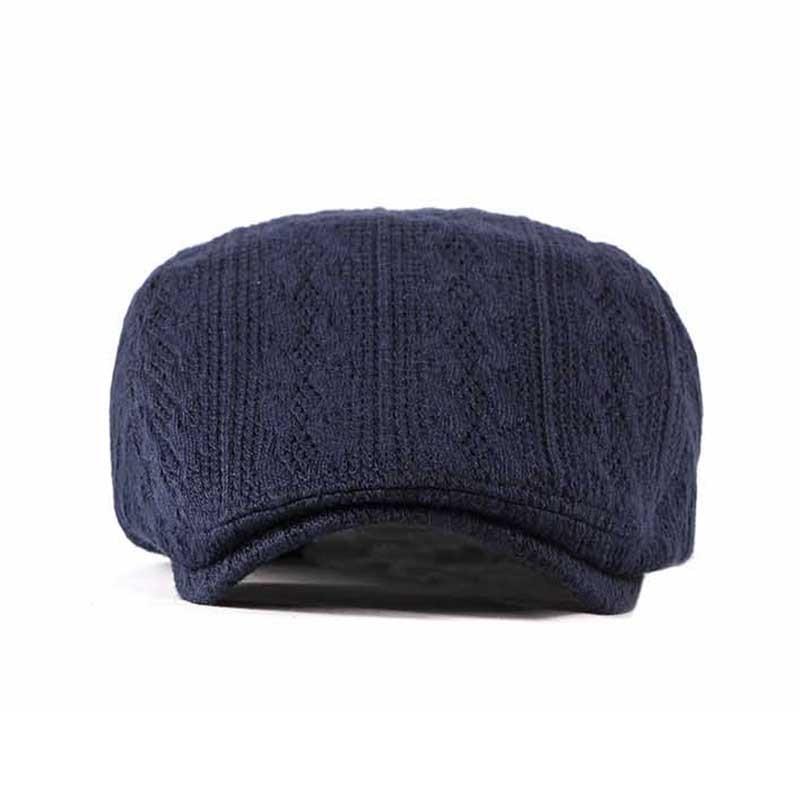 Casquette Plate Beret Bleu Marine