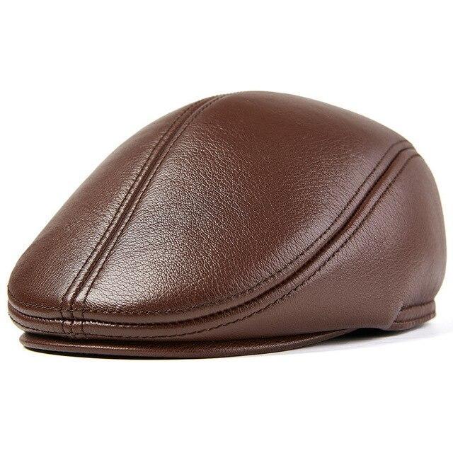 Beret Casquette Cuir