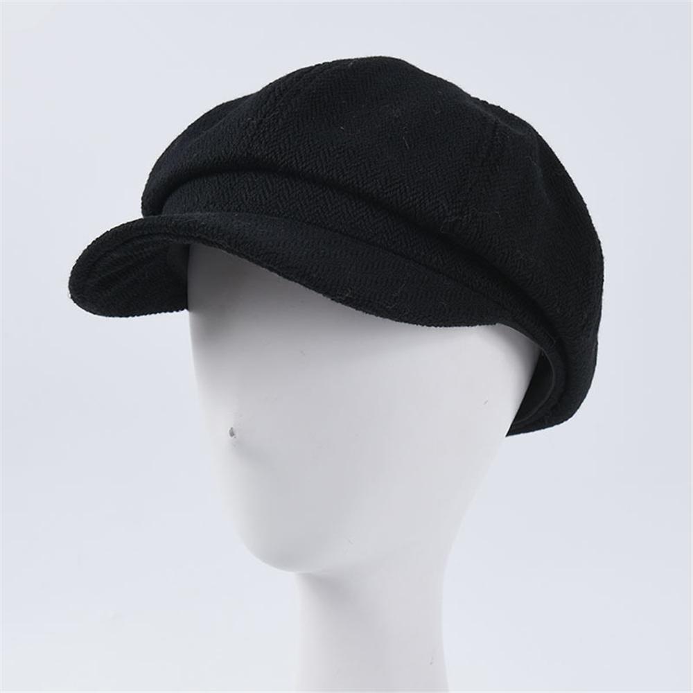 Beret Gavroche Noir Femme