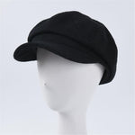 Beret Gavroche Noir Femme