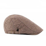 Casquette Marron à Chevrons