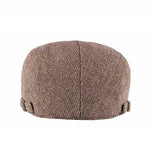 Casquette Béret à Chevrons Marron