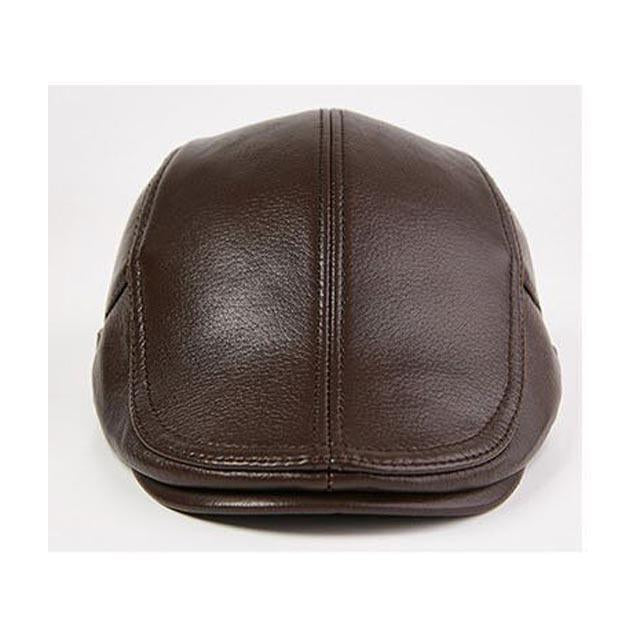 Casquette Plate Anglaise Cuir