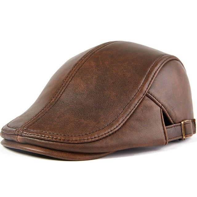 Casquette Bec de Canard Cuir