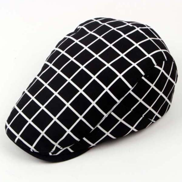 Casquette Béret à Carreau
