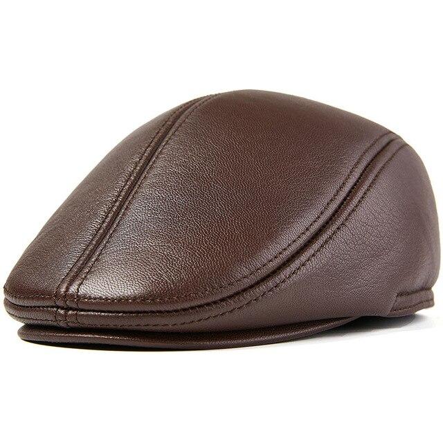 Casquette Beret Cuir
