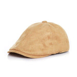 Casquette Béret Enfant Daim Ocre