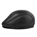 Casquette Beret Cuir Homme
