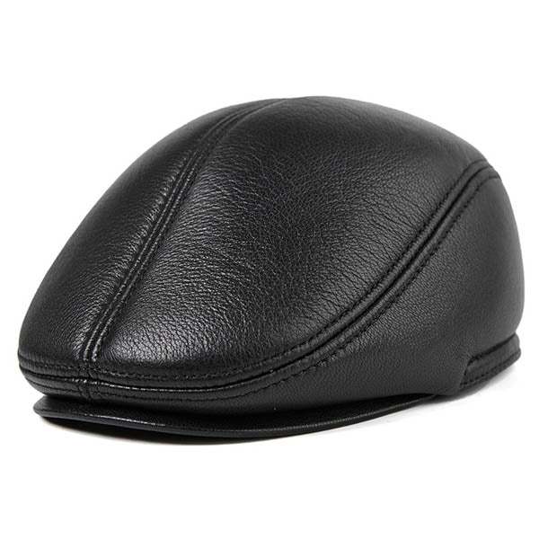 Casquette Beret Homme Cuir