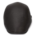 Casquette Plate Béret Simili Cuir