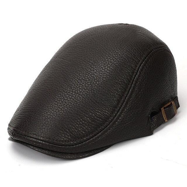 Casquette Béret Simili Cuir