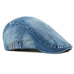 Casquette Plate Jean Bleu