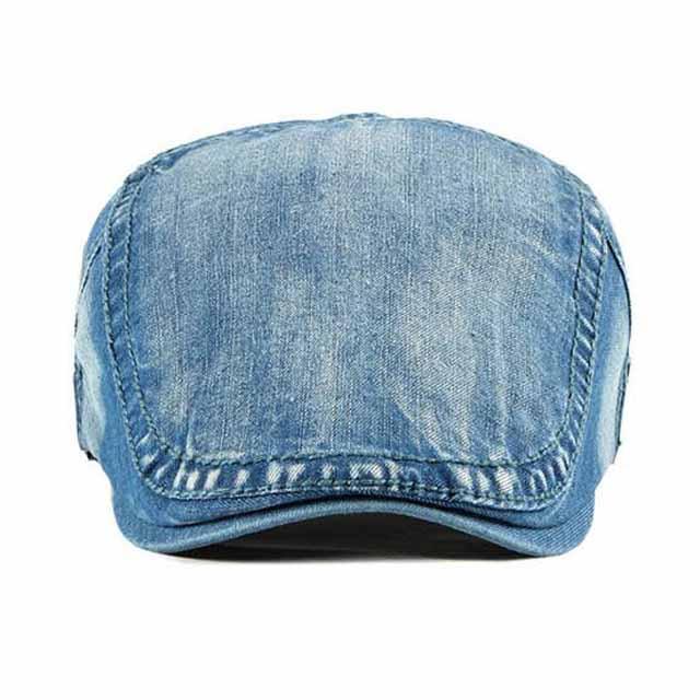 Casquette Plate Bleu Jean