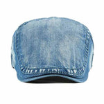 Casquette Plate Bleu Jean