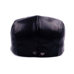 Casquette Simili Cuir Bleu