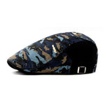 Casquette Plate Camouflage Noir