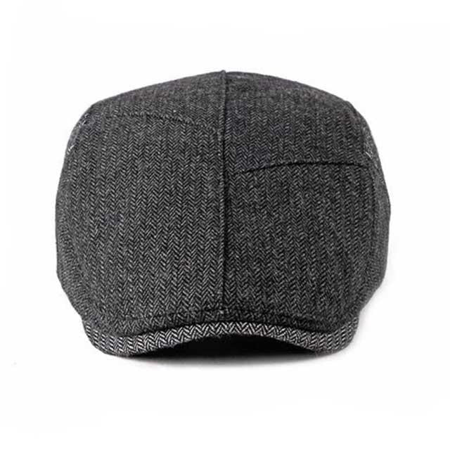 Casquette Plate Noir Chevron