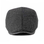 Casquette Plate Noir Chevron