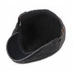 Casquette Béret Chevron Noir