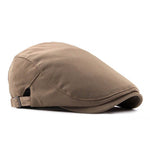 Casquette Plate Coton Beige