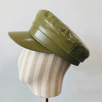 Casquette de Cuir Pour Femme