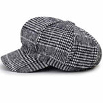 Casquette de Pied de Poule de Femme