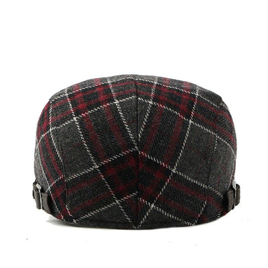 Casquette Plate Ecossaise Vintage