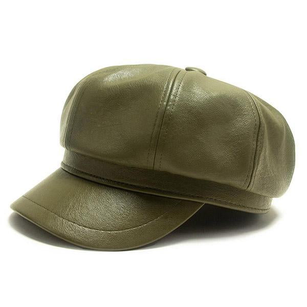 Casquette En Cuir Femme