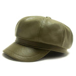 Casquette En Cuir Femme