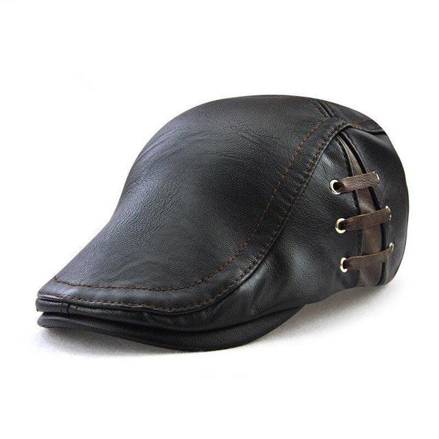 Casquette En Cuir Homme