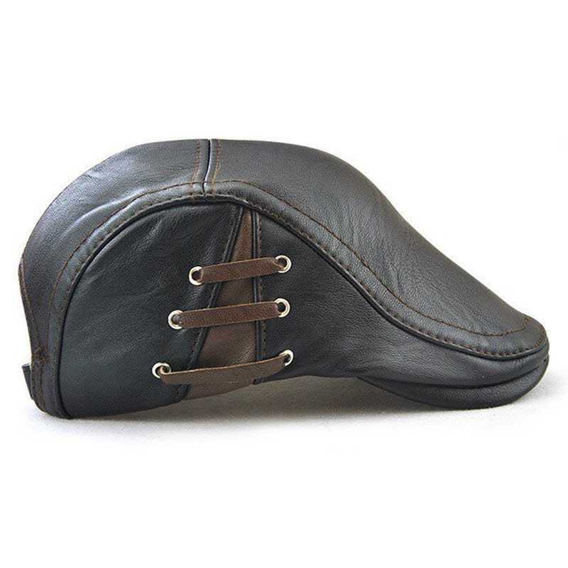 Casquette En Cuir Pour Homme