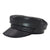 Casquette En Cuir Noir Femme