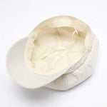 Casquette Gavroche Blanche Lin