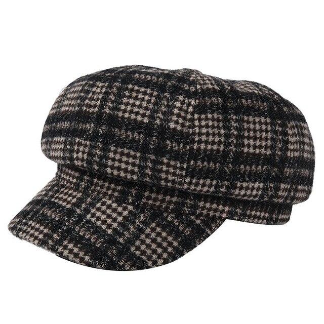 Casquette Femme à Carreaux