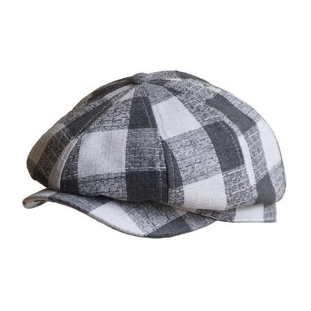 Casquette Gavroche Carreaux Femme