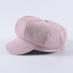 Casquette Gavroche en Coton Rose