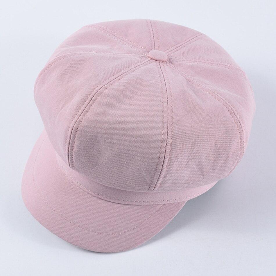 Casquette Gavroche Rose Coton