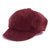 Casquette Gavroche Cuir Bordeaux