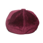 Casquette Gavroche Bordeaux Cuir