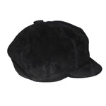 Casquette Gavroche Noir Cuir