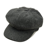 Casquette Gavroche En Laine Grise