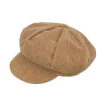 Casquette Gavroche Enfant Velours Kaki