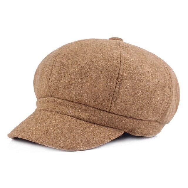 Casquette Gavroche Femme Camel
