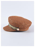 Casquette Gavroche Paille Femme