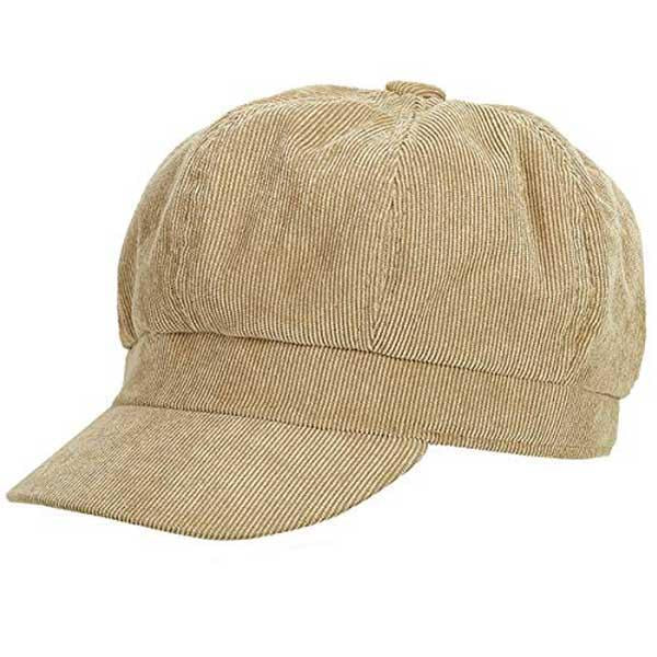 Casquette Gavroche Femme Velours Côtelé