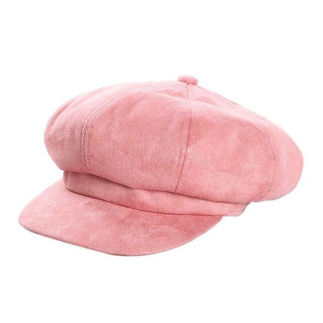 Casquette Gavroche Fille Rose
