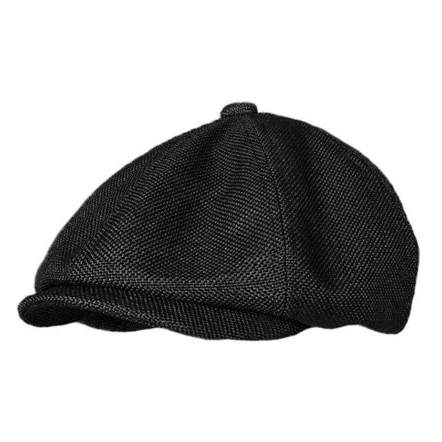 Casquette Gavroche Homme Été Noire