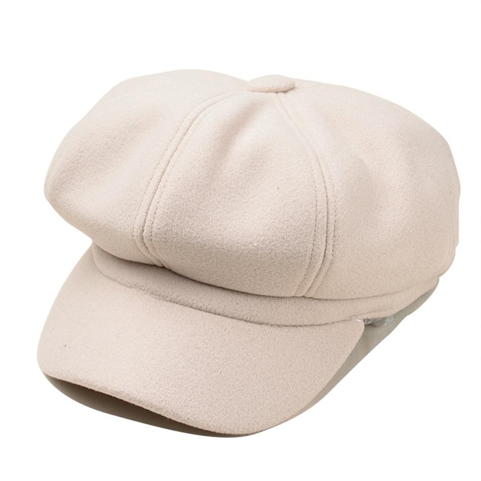 Casquette Gavroche Laine Beige