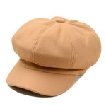 Casquette Gavroche Laine Camel